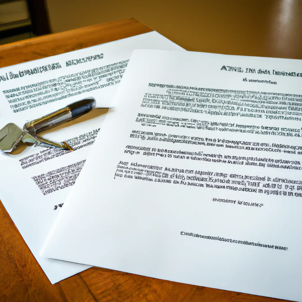 Cash offer document and fountain pen for Indiana land sale